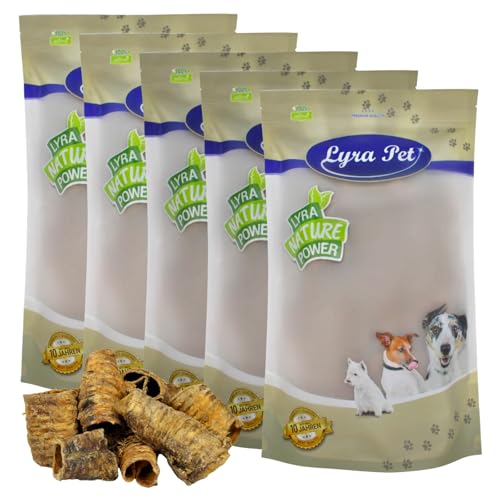 Lyra Pet® 5 kg Rinderstrossen 1-8 cm fettarm Kauartikel Kausnack Kaustange Hundefutter Belohnung Training Strossen Rind Hund von Lyra Pet