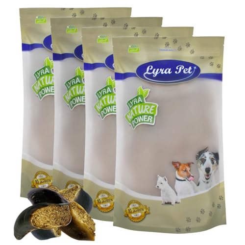 Lyra Pet® 60 STK. Rinderhufe gefüllt mit Pansen und Leber je ca. 120 g | Naturbelassener Kausnack | Ideal für die Zahnpflege | Leckerli für Hunde | Gut verdaulicher Kauartikel | Proteinreiches Futter von Lyra Pet