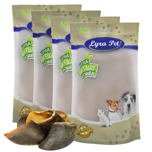 Lyra Pet® 60 STK. Rinderhufe je ca. 80 g | Naturbelassener Kausnack | Ideal für die Zahnpflege | Leckerli für Hunde | Gut verdaulicher Kauartikel | Proteinhaltiges fettarmes Hundefutter von Lyra Pet