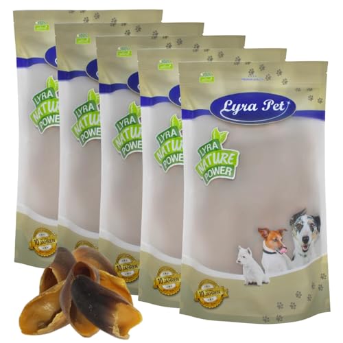 Lyra Pet® 75 STK. Rinderhufe je ca. 80 g | Naturbelassener Kausnack | Ideal für die Zahnpflege | Leckerli für Hunde | Gut verdaulicher Kauartikel | Proteinhaltiges fettarmes Hundefutter von Lyra Pet