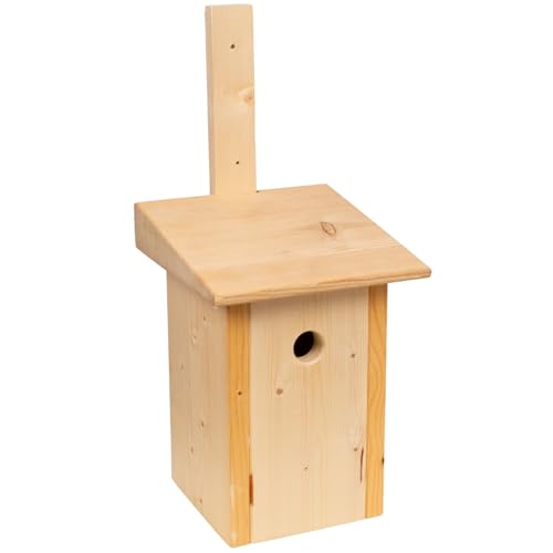 Lyra Pet® | Nistkasten Wilmas Pension | Einflugloch von 3 cm | Wetterfester Nistkasten aus Holz | Vogelhaus für Garten & Balkon | Schutz für Wildvögel | Stabil & Langlebig | Mit Abnehmbarem Dach von Lyra Pet