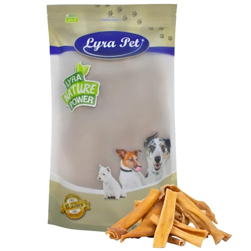 Lyra Pet® Rinderkopfhaut 1 kg - 1000 g hell Kauartikel wie Pansen Kaustreifen von Lyra Pet
