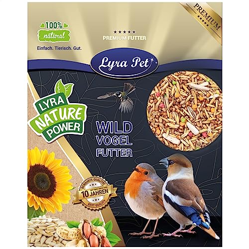 Lyra Pet® | 20 kg Streufutter | Wildvogelfutter Ganzjährig | Mischfutter aus Getreide & Samen | Ideal für Vogelhäuser & Futterspender | Abwechslungsreiches & fetthaltiges Vogelfutter für Wildvögel von Lyra Pet