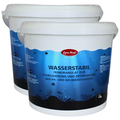 Lyra Pond® 2 x 5 kg Wasserstabil im Eimer | Bindet Schadstoffe & Schwermetalle im Teich | Optimiert pH- und KH-Werte | Für EIN Biologisches Gleichgewicht | Unschädlich für die Teichbewohner von Lyra Pet