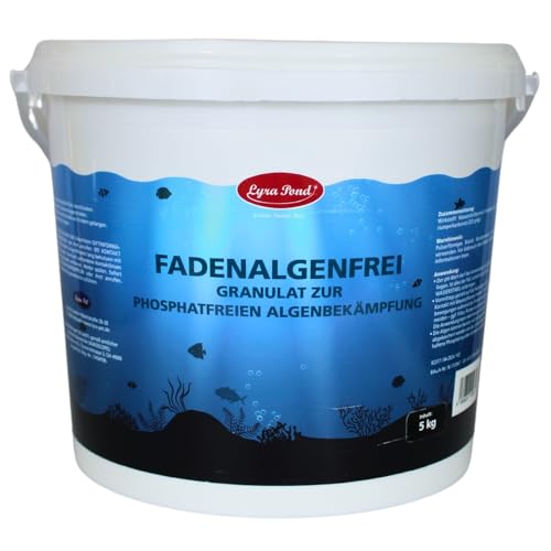 Lyra Pond® 5 kg FadenalgenFrei | Algenvernichter für eine Phosphatfreie Algenbekämpfung | Wirkt sofort gegen Fadenalgen | Frei von Schwermetallen & organischen Bioziden | Für alle Teiche von Lyra Pet