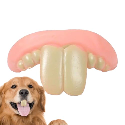 Dog Dentures Teeth - Dog Teeth Braces, Anti Bite Sturdy Humorous Dog Toy Teeth Funny | Dog Silicone Fake Teeth Toy, Easy To Apply Funny Creative Dog Dentures Funny Christmas Costume Dog Pet Supplies von Lyricalist