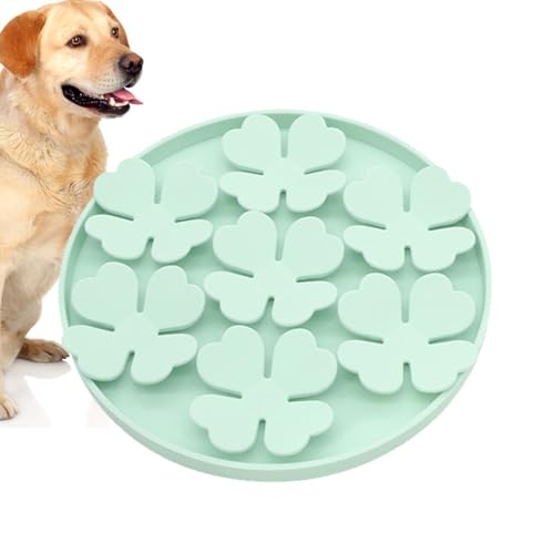 Dog Lick Pad - Butter Slow Feeder, Puzzle Feeder mit Saugnapf | Erhöhtes Blumendesign, ideal für Wasser, Joghurt, Nass- oder Trockenfutter, Langeweile, Haustiertraining, Fellpflege, perfekt für von Lyricalist