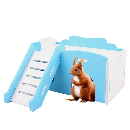 Gerbil House - Hamster House, Small Hideaway House with Slide | Hamster Cage Accessories, Syrian Dwarf Hamster Gerbil Toys, Mice House for Lemmings, Other Similar-Sized Small Pet von Lyricalist