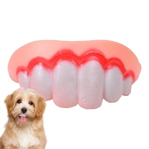 Lyricalist Dog Teeth Braces - Creative Dog Toy Teeth Funny, Dog Silicone Fake Funny Teeth Toy | Anti Bite Sturdy Humorous Easy to Apply Dog Dentures, Funny Christmas Costume Dog Pet Supplies von Lyricalist