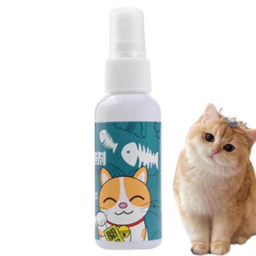 Lyricalist Katzen-Katzenminze-Spray – 50 Ml Katzenminze-Induktionsspray, Natürliches Pflanzenextraktions-Katzentrainingsgerät | Indoor Cats Katzenminze-Spray Für Kleine, Mittlere Und Große Katzen von Lyricalist