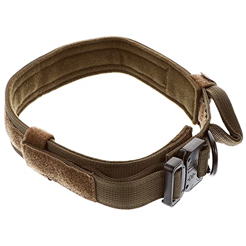 Hundehalsband, verstellbar, Nylon, mit Metallschnalle, für Training (Farbe: Khaki, Größe: M) von M I A