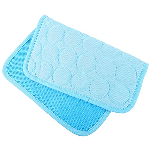 Kühlmatte für Hamster, Chinchillas, Meerschweinchen, Sommer-Kühlmatte für Kaninchen, Kaninchen, Meerschweinchen, Chilly Pad Panel für kleine Haustiere, Blau (Farbe: Himmelblau) von M I A