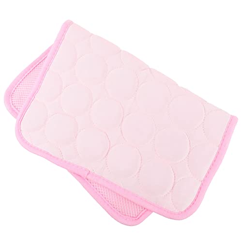 Kühlmatte für Hamster, Chinchillas, Meerschweinchen, Sommer-Kühlmatte für Kaninchen, Kaninchen, Meerschweinchen, Chilly Pad Panel für kleine Haustiere, Blau (Farbe: Rosa) von M I A