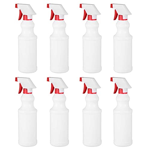 M I A 8 x nachfüllbare Sprühflaschen, Lotion-Flaschen, Gießkanne, Blumensprüher, leere Kunststoff-Wassersprüher, Behälter, Salon-Flasche, Sprühflasche (Farbe: Rot, 8 Stück) von M I A