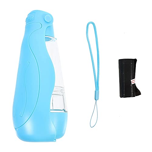 M I A Hunde Wasserflasche Tragbare Welpe Wasserspender Haustier Katze Wasserspender Trinknapf für Haustiere Outdoor Walking Wandern Reisen Blau von M I A