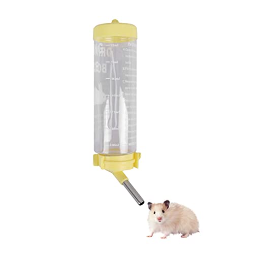 M I A Meerschweinchen-Wasserflasche, tropffrei, für Käfig, 3 Stück, 250 ml, Hamster-Wasserflasche zum Aufhängen, Haustier-Zubehör von M I A