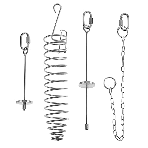 M I A Vogelfutter-Halter für Papageien, Futterklammer, Edelstahl, für Vögel, Leckerli, Spieß, Papageien, Obst, Gemüse, Stäbchenhalter, Vogelfutterspender, Spielzeug von M I A