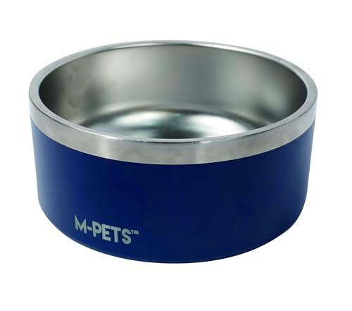 M-PETS - Eskimo Futternapf doppelwandig 2 l - D20 x 9 cm - blau von M-PETS