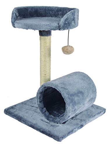 M-PETS Kratzbaum für Katzen, Grau / Beige, 7 cm/39 x 38 x 49 cm von M-PETS