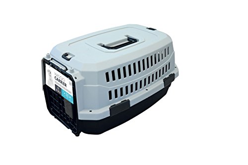 MPETS Viaggio Transportbox für Hunde, Schwarz/Grau, Größe M von M-PETS