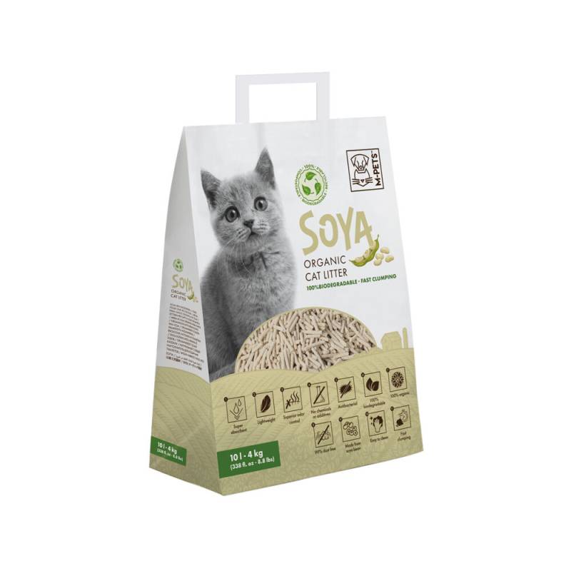 M-PETS - Soya Katzenstreu - 4 kg - 10 L - Lavendelaroma von M-Pets