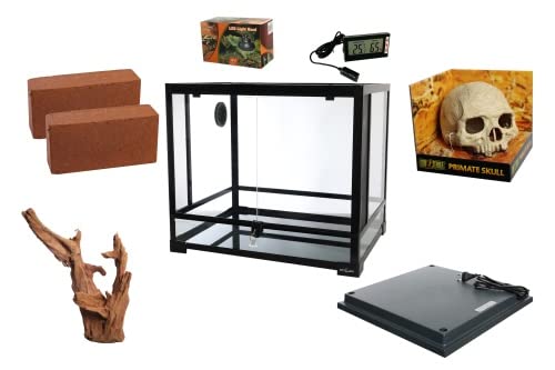 M&S Reptilien Komplettset: Für Vogelspinnen und Skorpione (60x45x45cm) Terrarium OHNE! Terrarium von M&S Reptilien