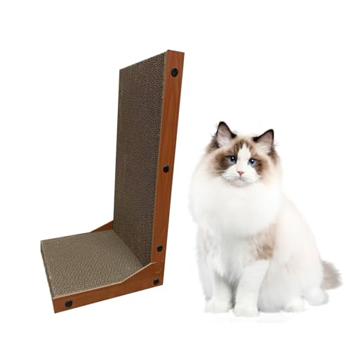 Dreieckige Form Katzenkratzer, Katzenkratzer für Indoor Katzen, Schutz Möbel Katzenkratzpad, Karton Katzenkratzen (Dreieck) von M.TuanTuan