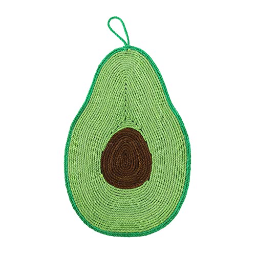 MABSSI Katzen Kratzer Sisalmatte SüßE Frucht Form Katzen Kratzer Nagel Kratzer Katzen Spielzeug Stuhl Tisch Sofa Kissen (Avocado) von MABSSI