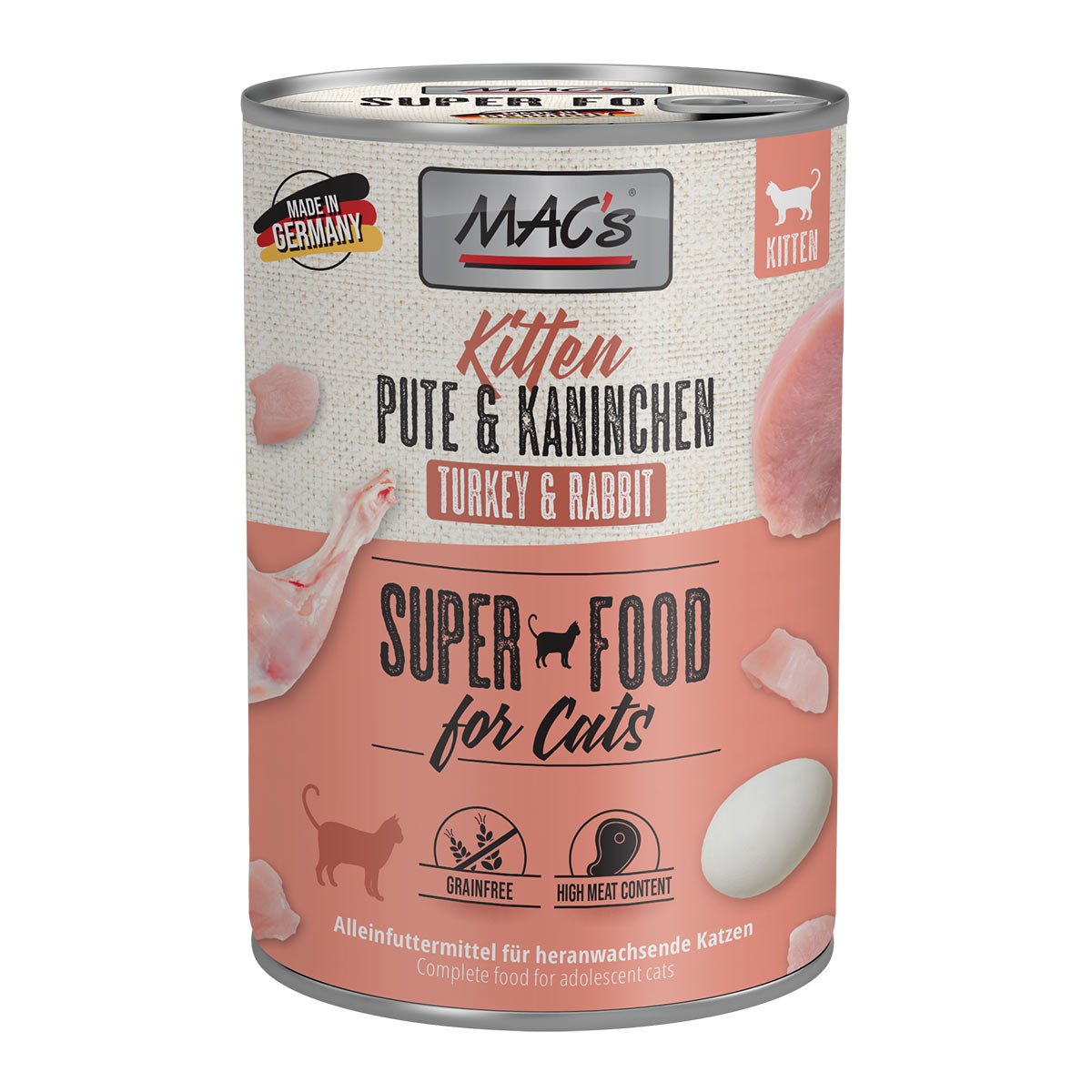 MAC's Cat Kitten Pute & Kaninchen 6x400g von MAC's Cat