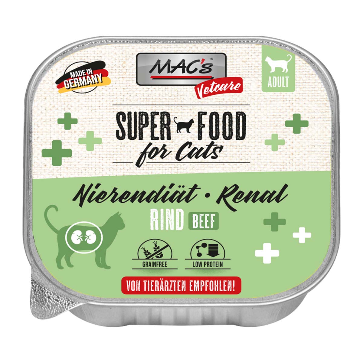 MAC's Cat Vetcare Rind Nierendiät 16x100g von MAC's Vetcare