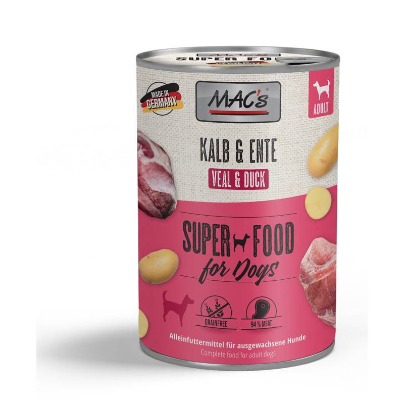 MAC's Dog Kalb und Ente 12x400g von MAC's Dog