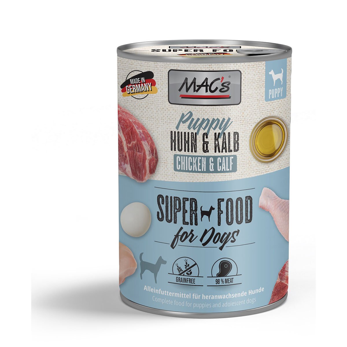 MAC's Dog Puppy Huhn und Kalb 12x400g von MAC's Dog