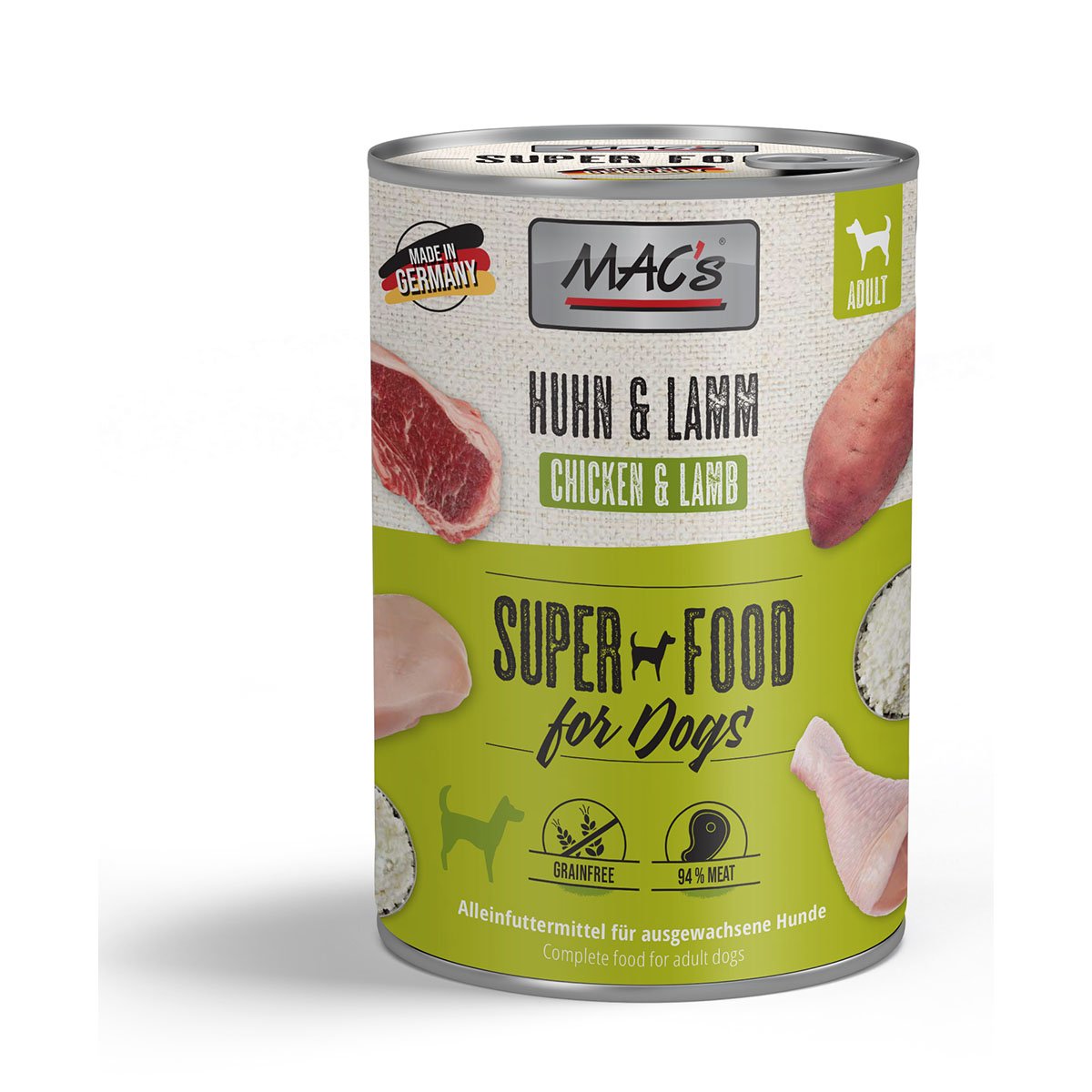 MAC's Dog Huhn und Lamm 12x400g von MAC's Dog