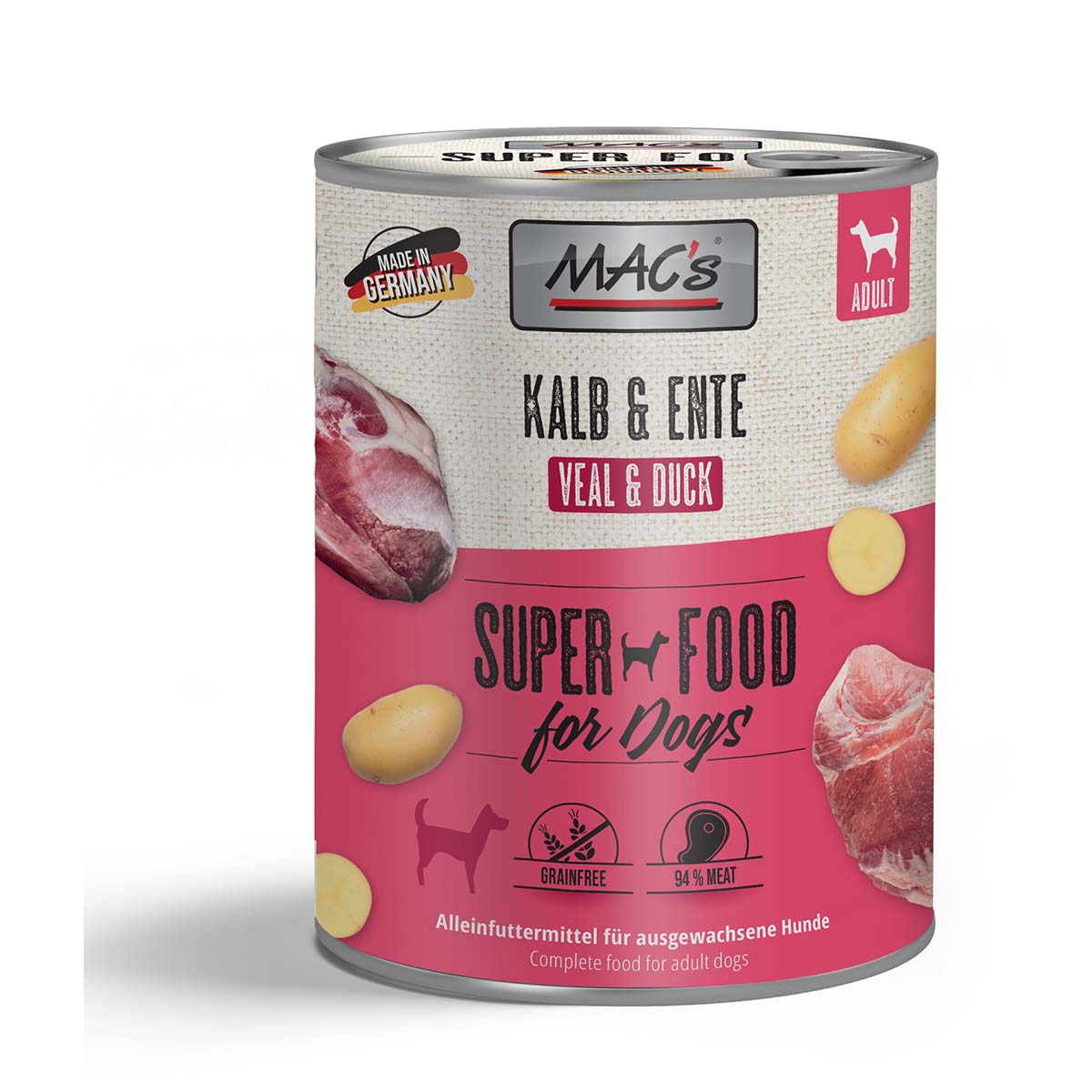 MAC's Dog Kalb und Ente 24x800g von MAC's Dog