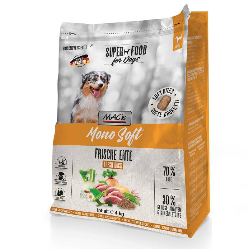 MAC's Dog Mono Soft Frische Ente 2x4 kg von MAC's Dog