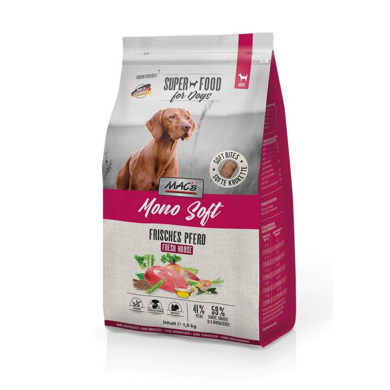 MAC's Dog Mono Soft Frisches Pferd 1,5 kg von MAC's Dog