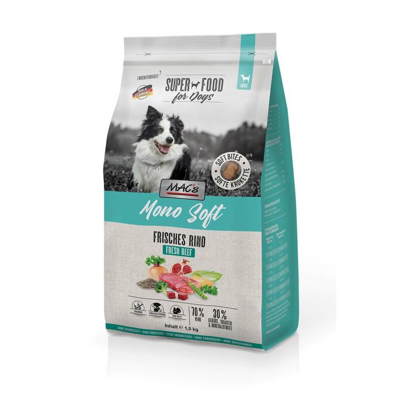 MAC's Dog Mono Soft Frisches Rind 1,5 kg von MAC's Dog