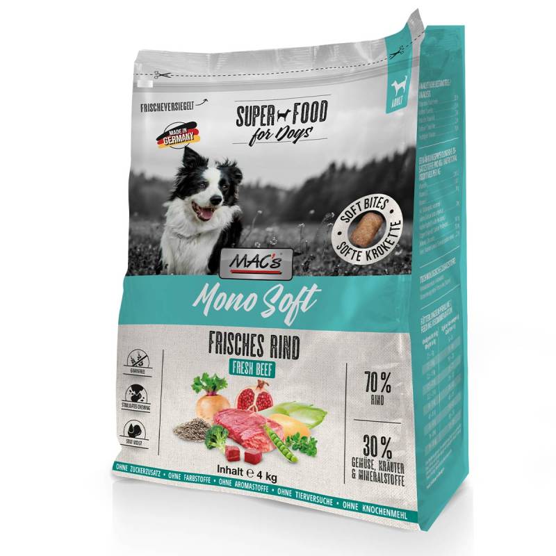 MAC's Dog Mono Soft Frisches Rind 2x4 kg von MAC's Dog