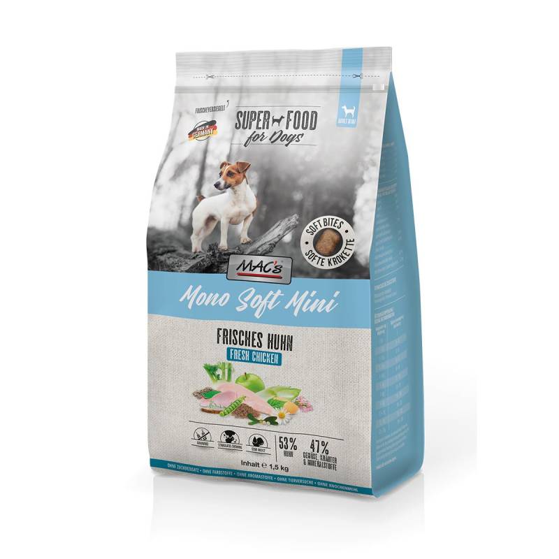 MAC's Dog Mono Soft Mini Frisches Huhn 1,5 kg von MAC's Dog