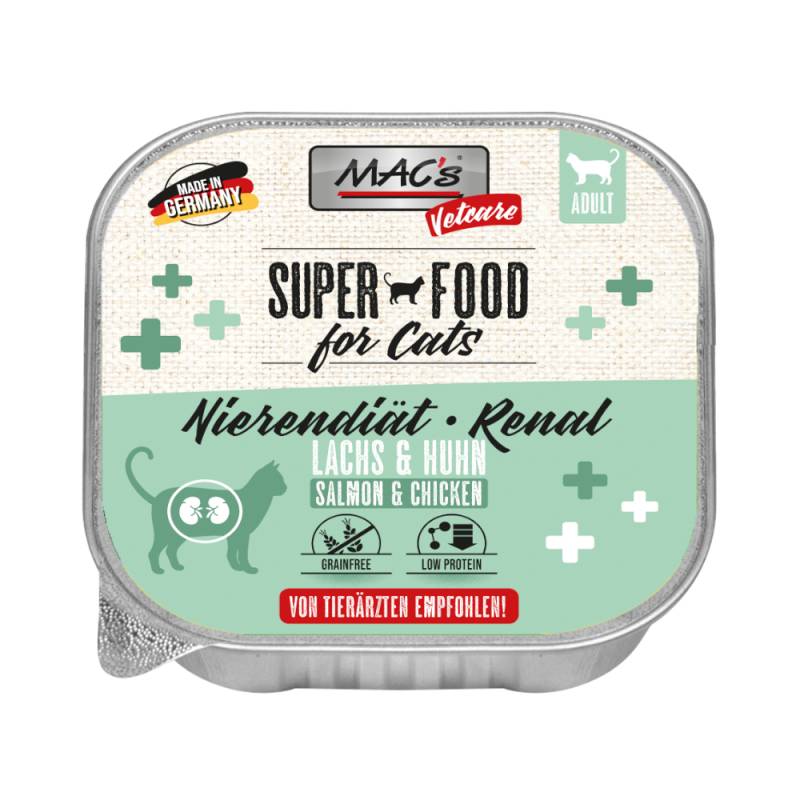 MAC's Vetcare Katze Nierendiät / Renal - Lachs & Huhn (16 x 100 g) von MAC's Vetcare