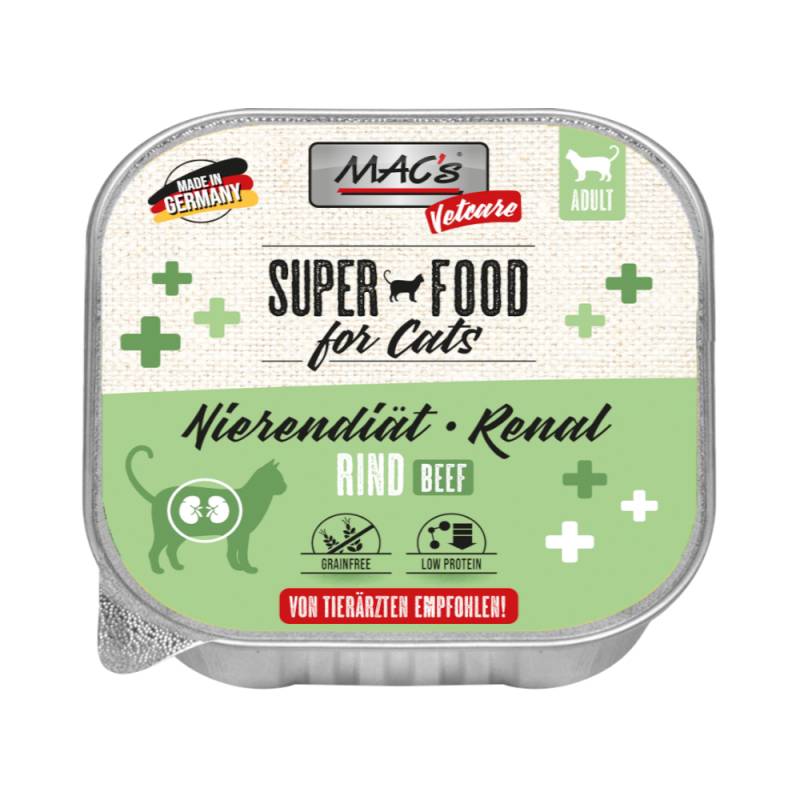 MAC's Vetcare Katze Nierendiät / Renal - Rind (16 x 100 g) von MAC's Vetcare