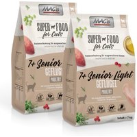 MAC's Cat +7 Senior Trockenfutter Light Geflügel 2x7 kg von MAC's