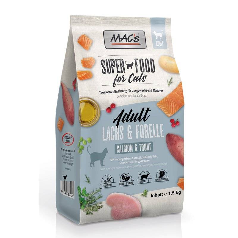 MAC's Cat Adult Lachs & Forelle - 2 x 7 kg (6,57 € pro 1 kg) von MAC's