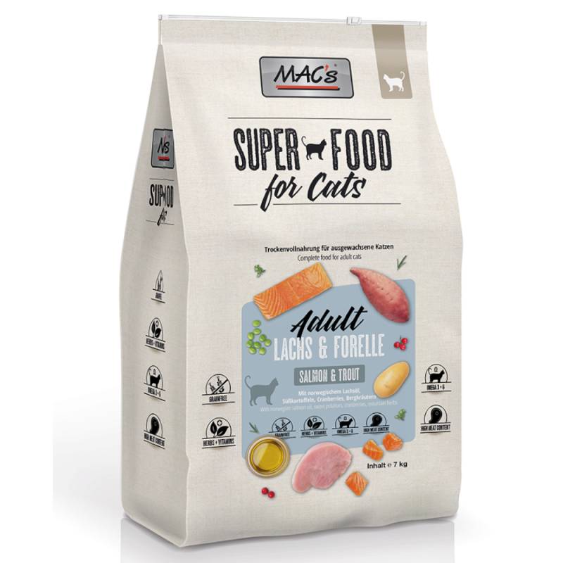 MAC's Superfood for Cats Adult Lachs & Forelle - 7 kg von MAC's