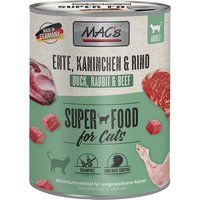 MAC´s Cat Katzenfutter 6 x 800 g - Ente, Kaninchen, Rind von MAC's