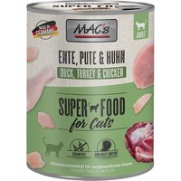 MAC´s Cat Katzenfutter 6 x 800 g - Ente, Pute, Huhn von MAC's