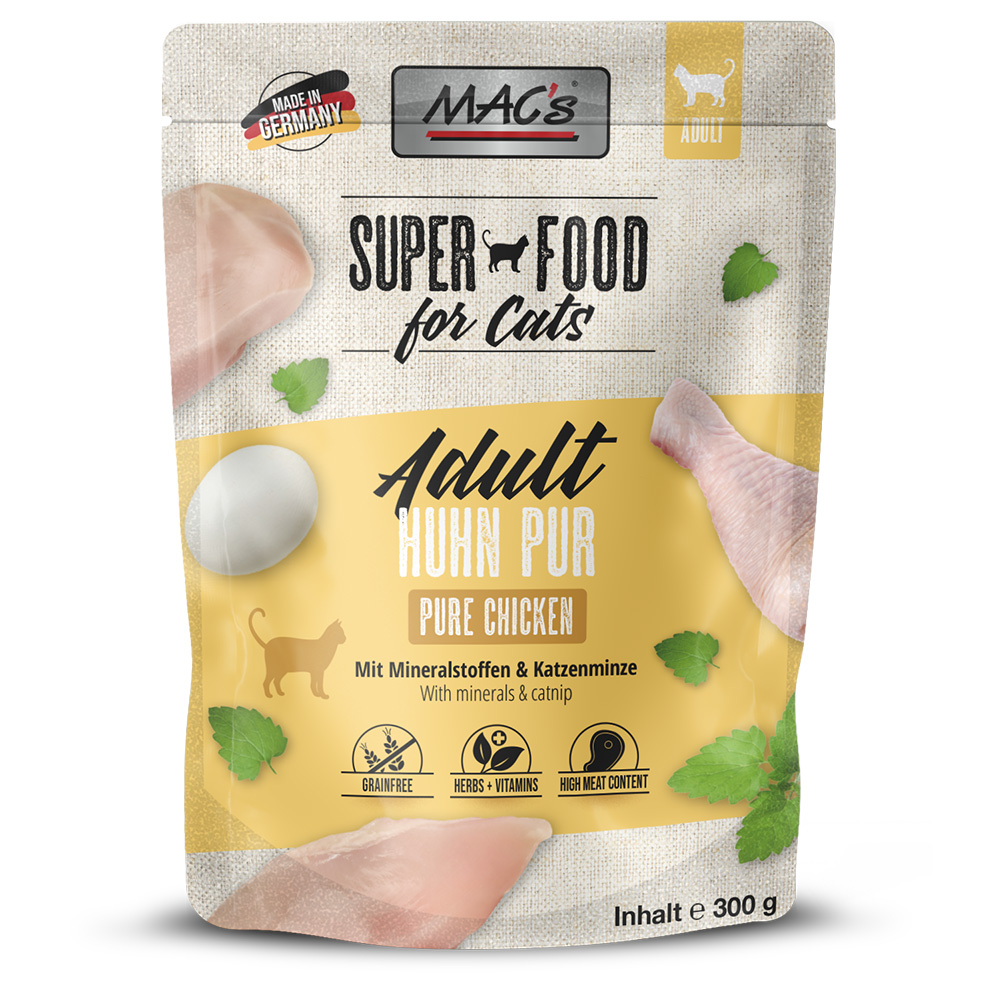 MAC´s Cat Pouch 6 x 300 g - Huhn pur von MAC's