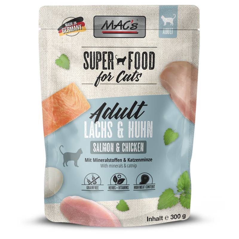 MAC´s Cat Pouch 6 x 300 g - Lachs & Huhn von MAC's