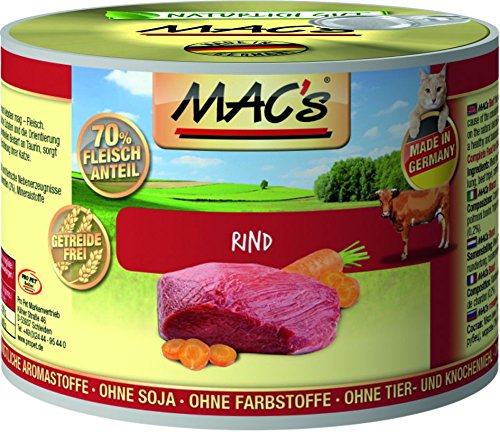 MAC's Cat Rind (getreidefrei) 6 x 200 g von MAC's