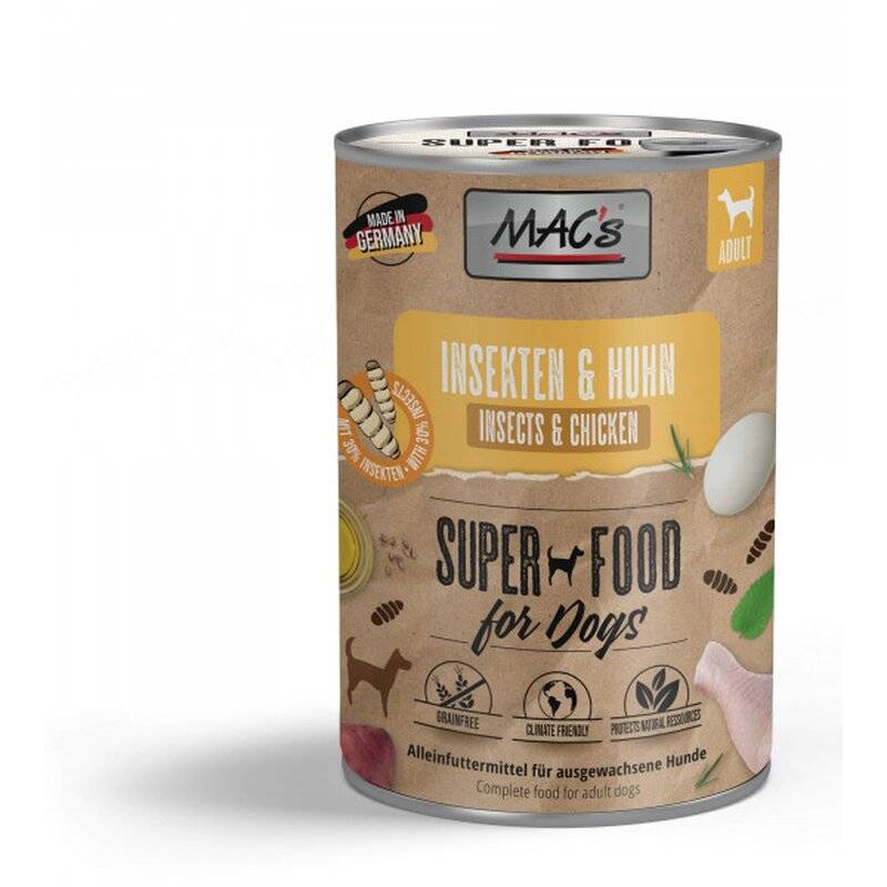 MAC's Dog Insekten & Huhn 400 g (5,23 € pro 1 kg) von MAC's